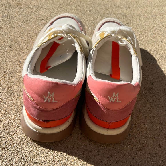 MADEWELL MWL Kickoff Trainer Sneakers Bright Colorblock Suede & Leather women 11 - Picture 4 of 9